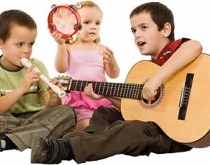 kids playing music